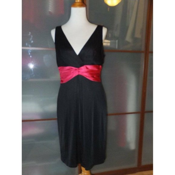 Kay Unger Twist Satin Waist Cocktail Dress 12 NEW - Picture 8 of 9